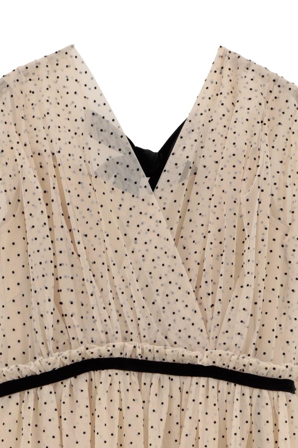 CLANE DOT SHEER CACHECOEUR ONEPIECE -BEIGE- | Chapel