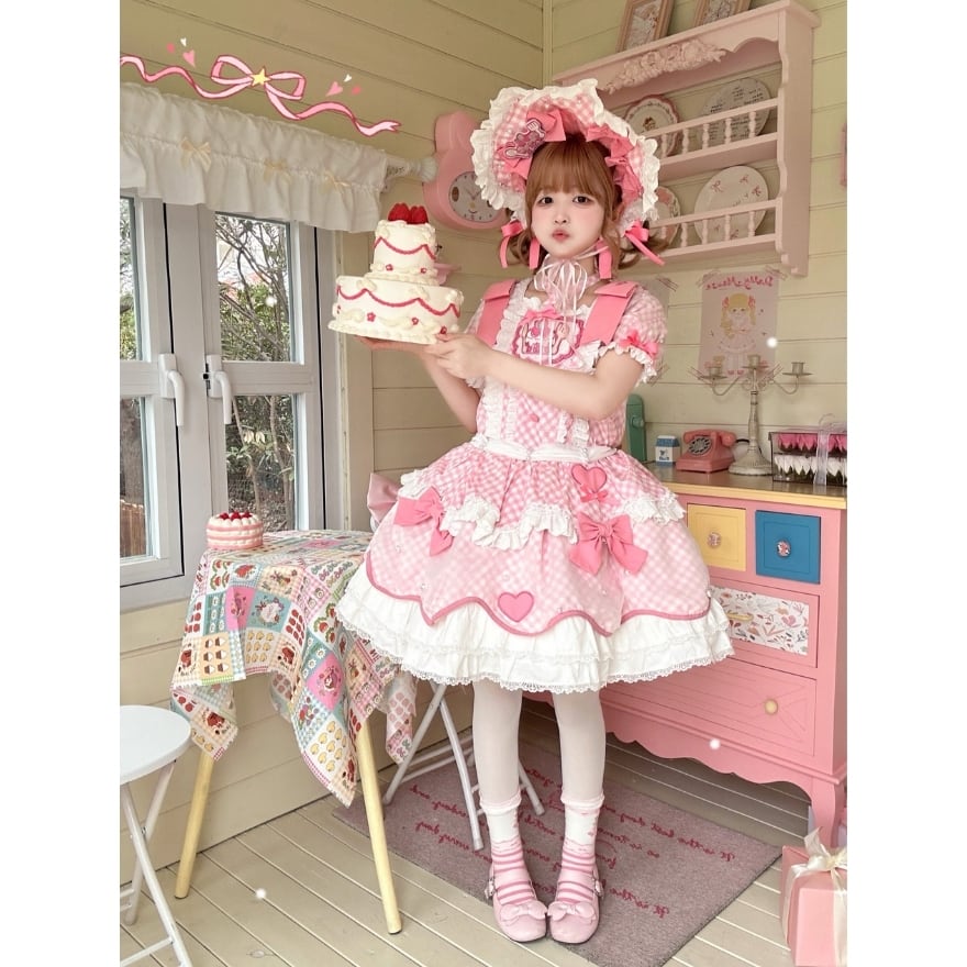 甘ロリ ボンネット｜レースフリル ヘッドドレス 撮影会 お茶会