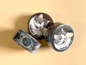 ミーム猫のPETテープ2cm×10m　Sad cat【Chonky Goods by PHS】[CG-12]