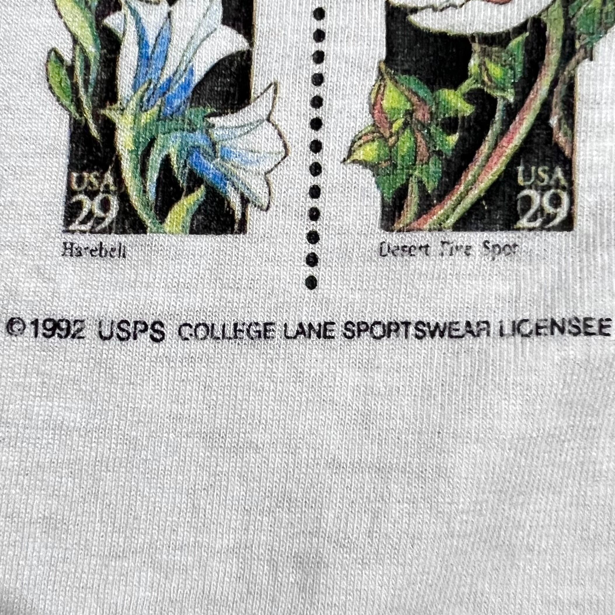 切手ヴィンテージ 1992's USA製 切手 プリント Tシャツ | Këvin Used Clothing Store