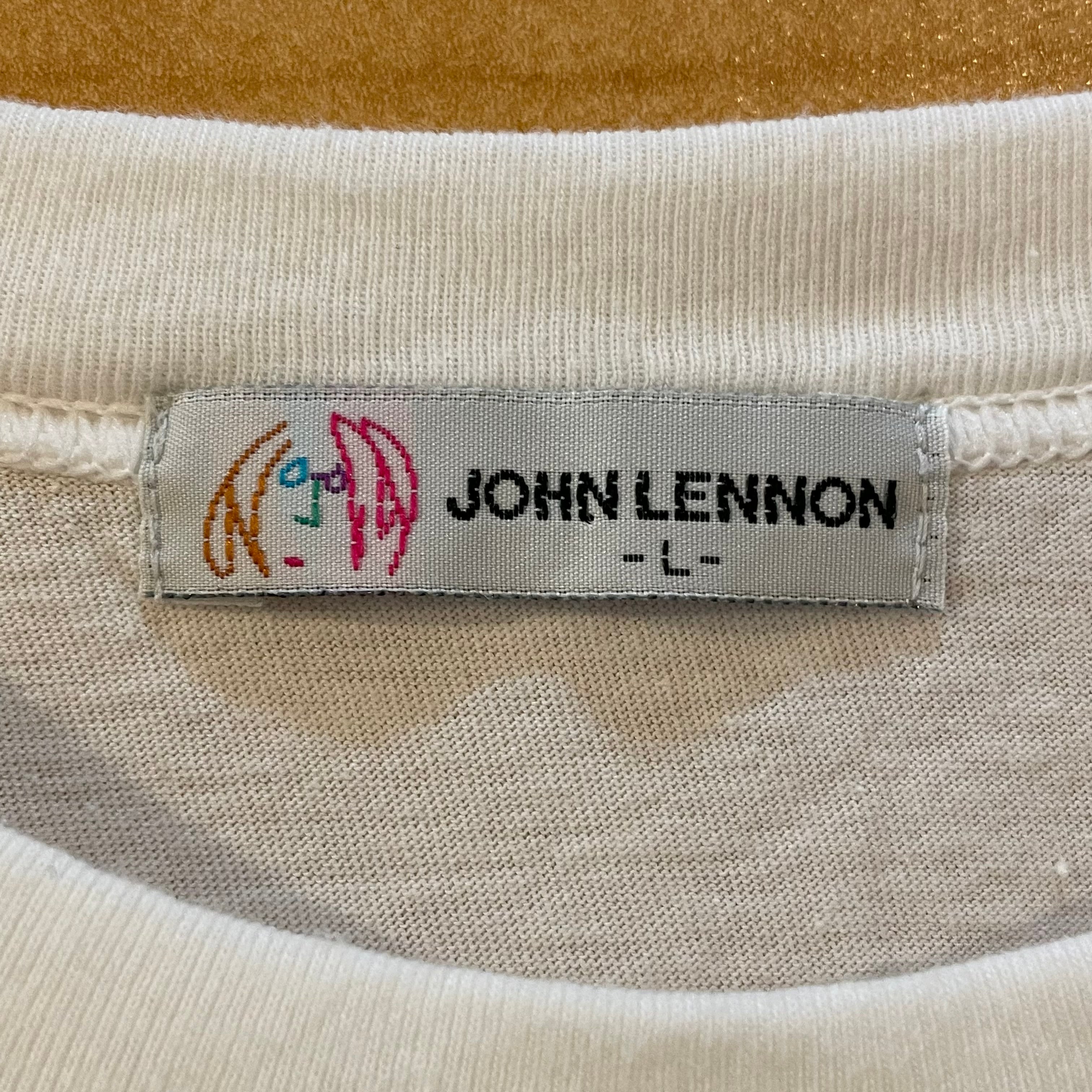 JOHN LENNON】80s 90s 希少 日本企画 プリント Tシャツ シングル