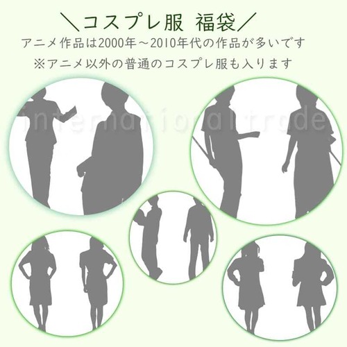 【5点】コスプレ服 ハッピーバッグセット 1点 3点 5点 コスチューム 仮装 イベント 撮影用 数量限定 福袋　fukubukuro-cos