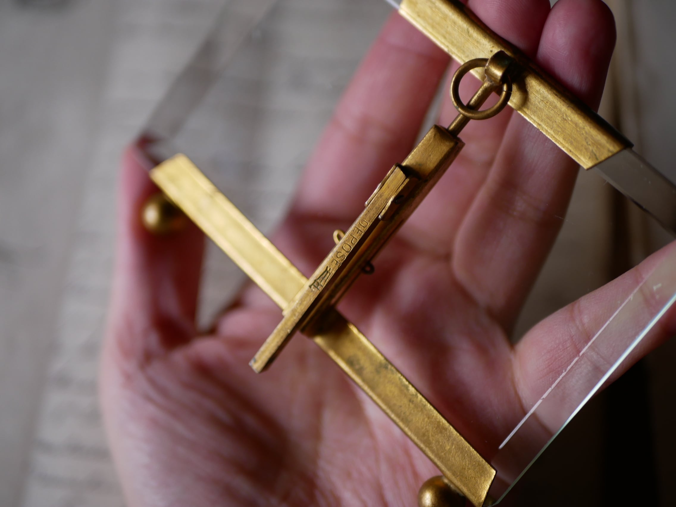 フランス　アンティーク　フォトフレーム　ブロカント 小さなブリキのフォトフレーム | Brocante de La Cocotte