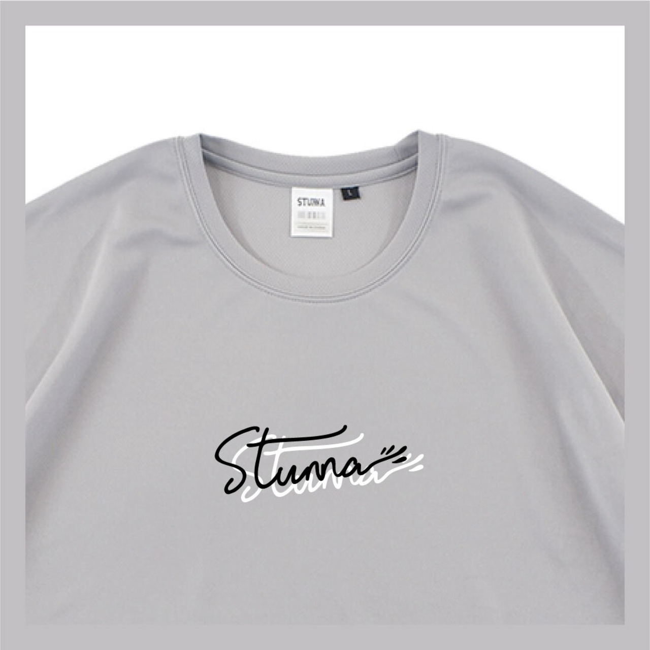 W flow  logo T-shirts アスファルトグレー ※上側ロゴのみ色選択可能