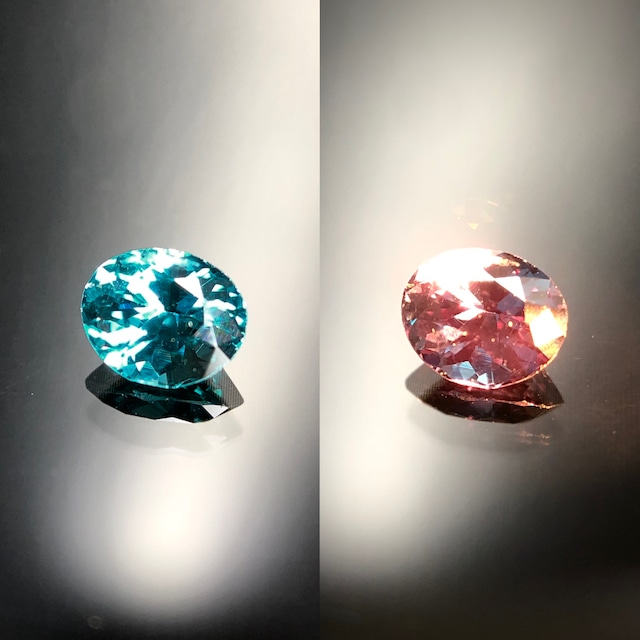 唯一無二の蒼色 0.19ct 天然 ベキリーブルー ガーネット（カラーチェンジガーネット）