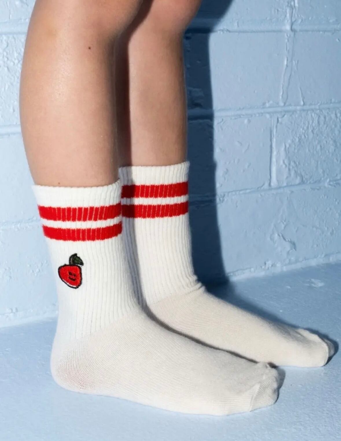 【即納/送料無料】Grown / 2-PACK FRUIT SALAD COTTON SOCKS - MILK