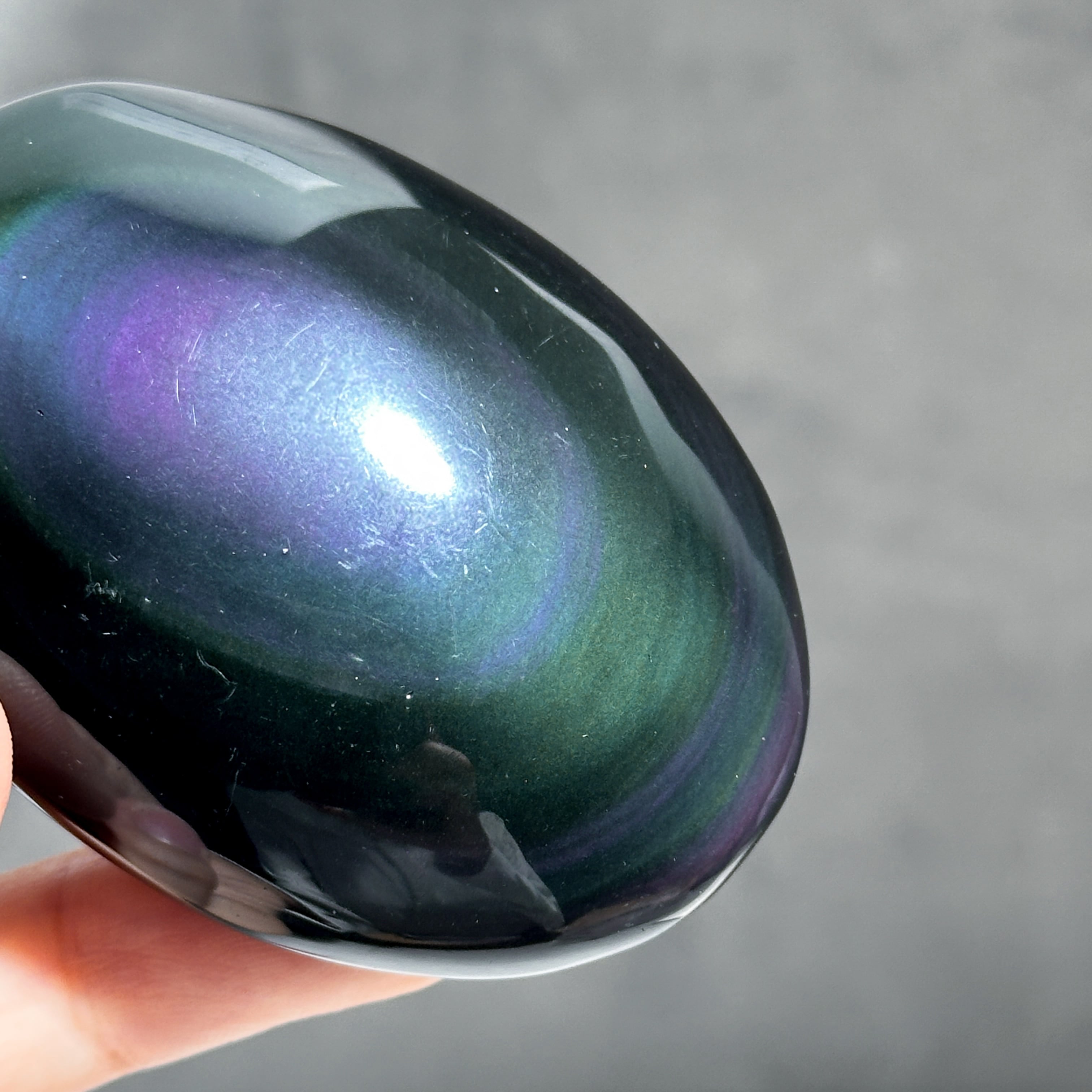 パワーストーン　天然石　レインボーオブシディアン　197g　No.184 パワーストーン 天然石 レインボーオブシディアン 197g No.184