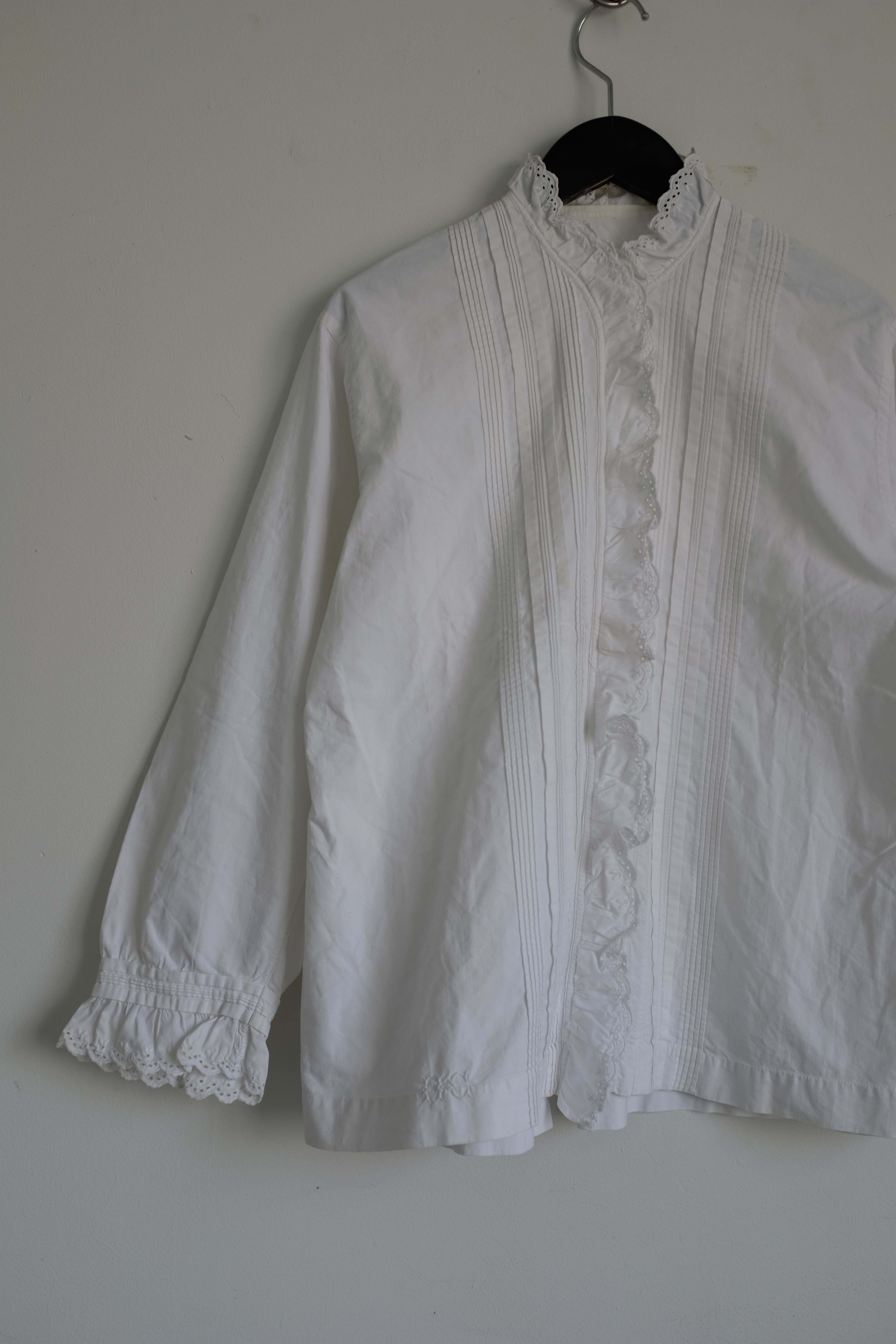 antique] 1920's French antique cotton lace blouse | YES-姫路の美容