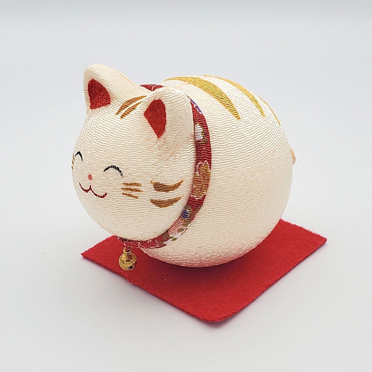 ちりめんのコロコロ猫！(薄茶)