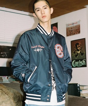 [CAVISH] CVS BASEBALL JACKET NAVY(CV2ESUJ240A)