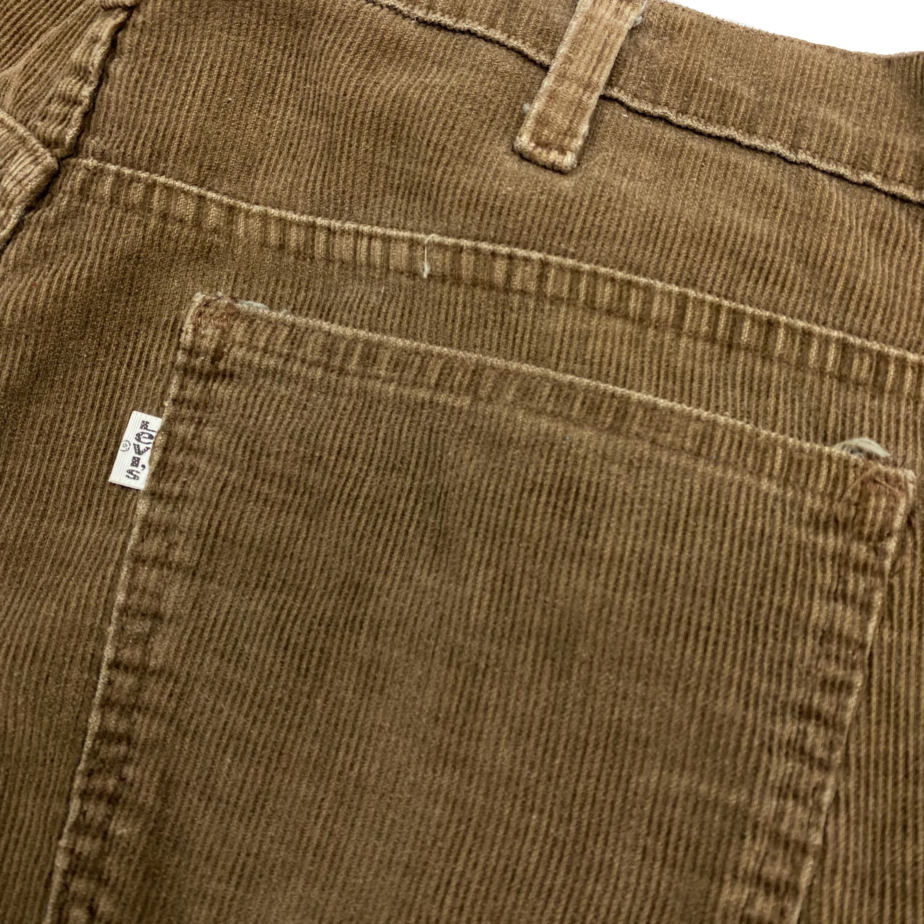 70s Levi’s 646 コーデュロイパンツ オフホワイト 実寸W30.5