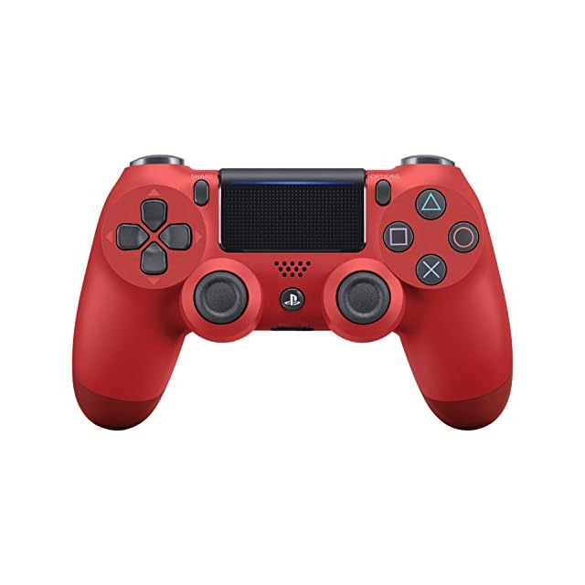純正品】ワイヤレスコントローラー (DUALSHOCK 4) マグマ・レッド (CUH
