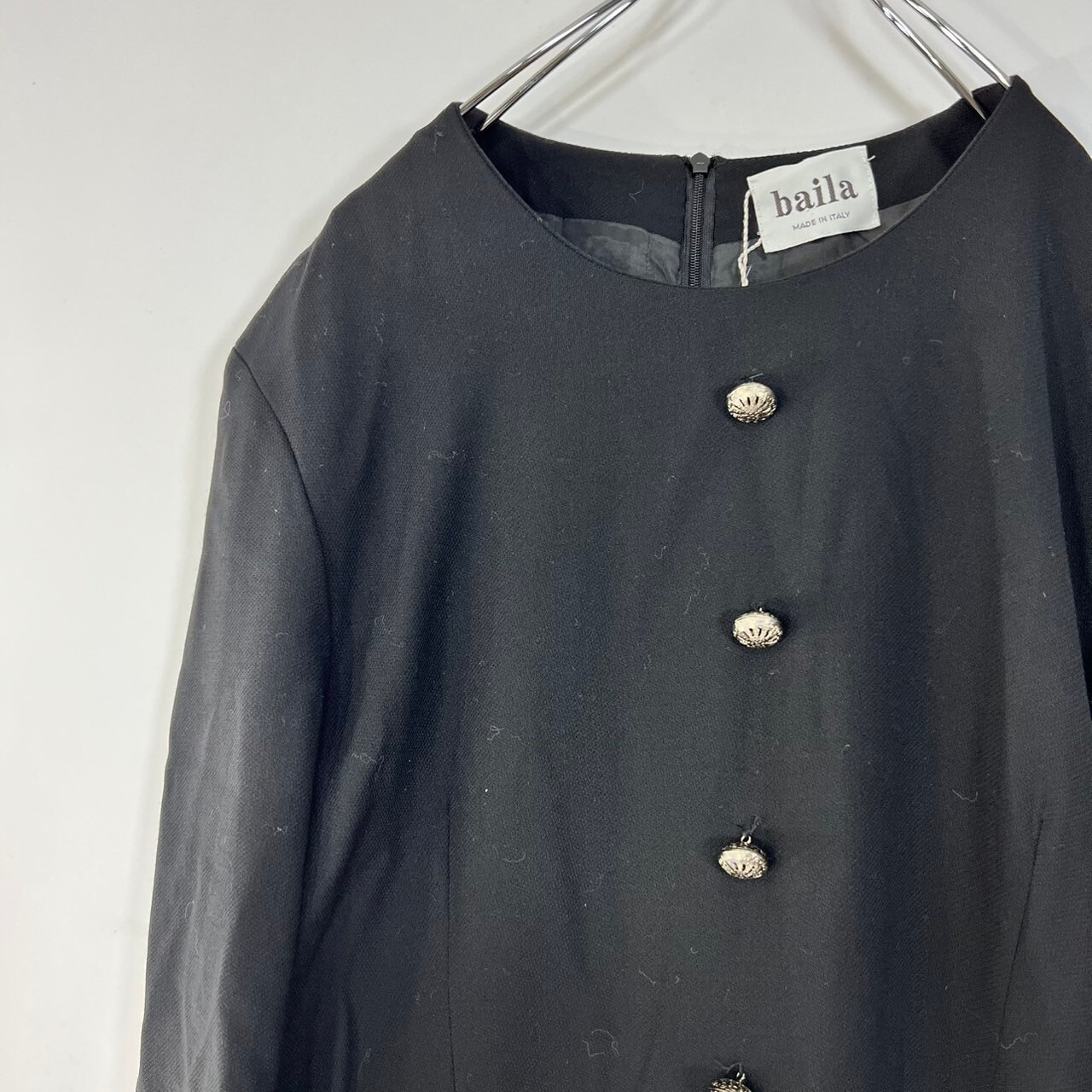 イタリア製 baila ベロア ドッキング ロングワンピース