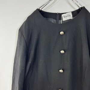 イタリア製 baila ベロア ドッキング ロングワンピース