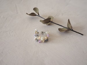 flower ear cuff(lavender)