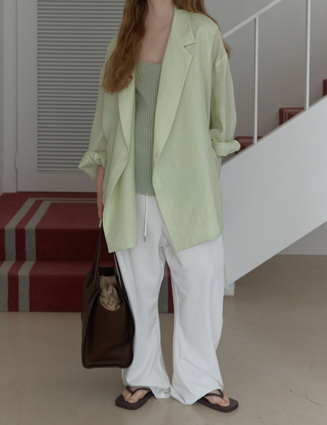 【26ss】Over-fit Linen 100％ Summer Jacket_4colors