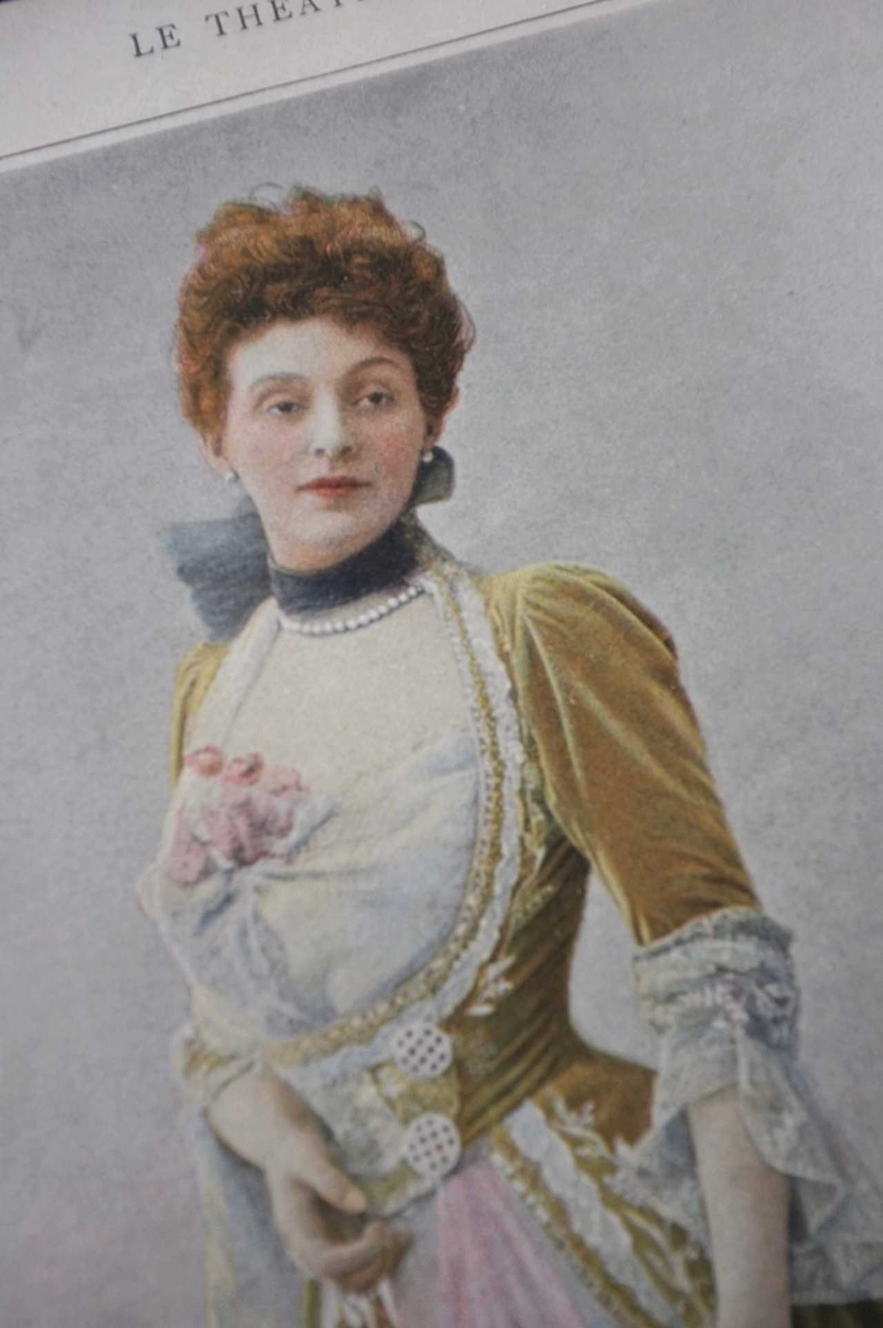 1900s Le Théâtre フランス ベルエポック的女優たちのポートレート Réjane アンティーク