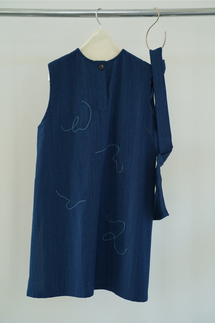 ワンピース maru Transient Embroidery Apron One-piece Ssize | MARU TO