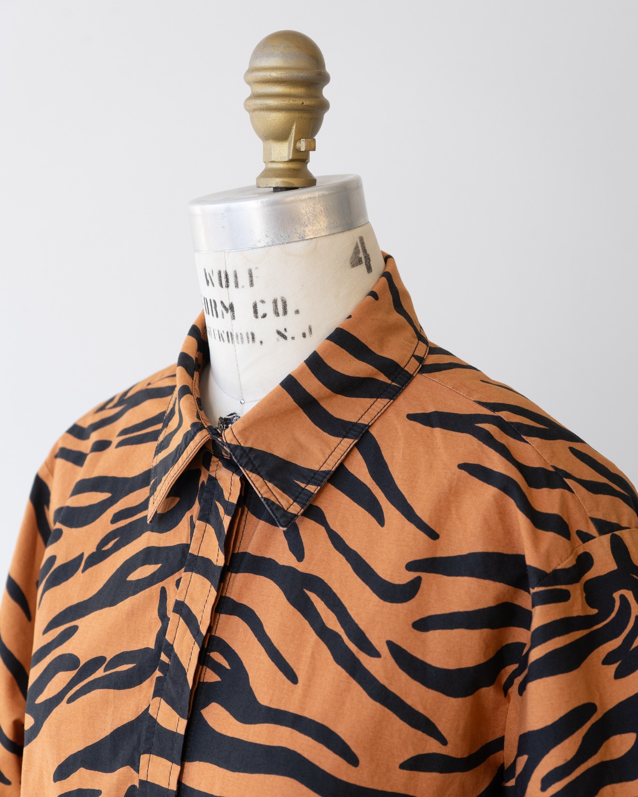 〈CÉLINE by phoebe philo〉Zebra print short sleeve shirt