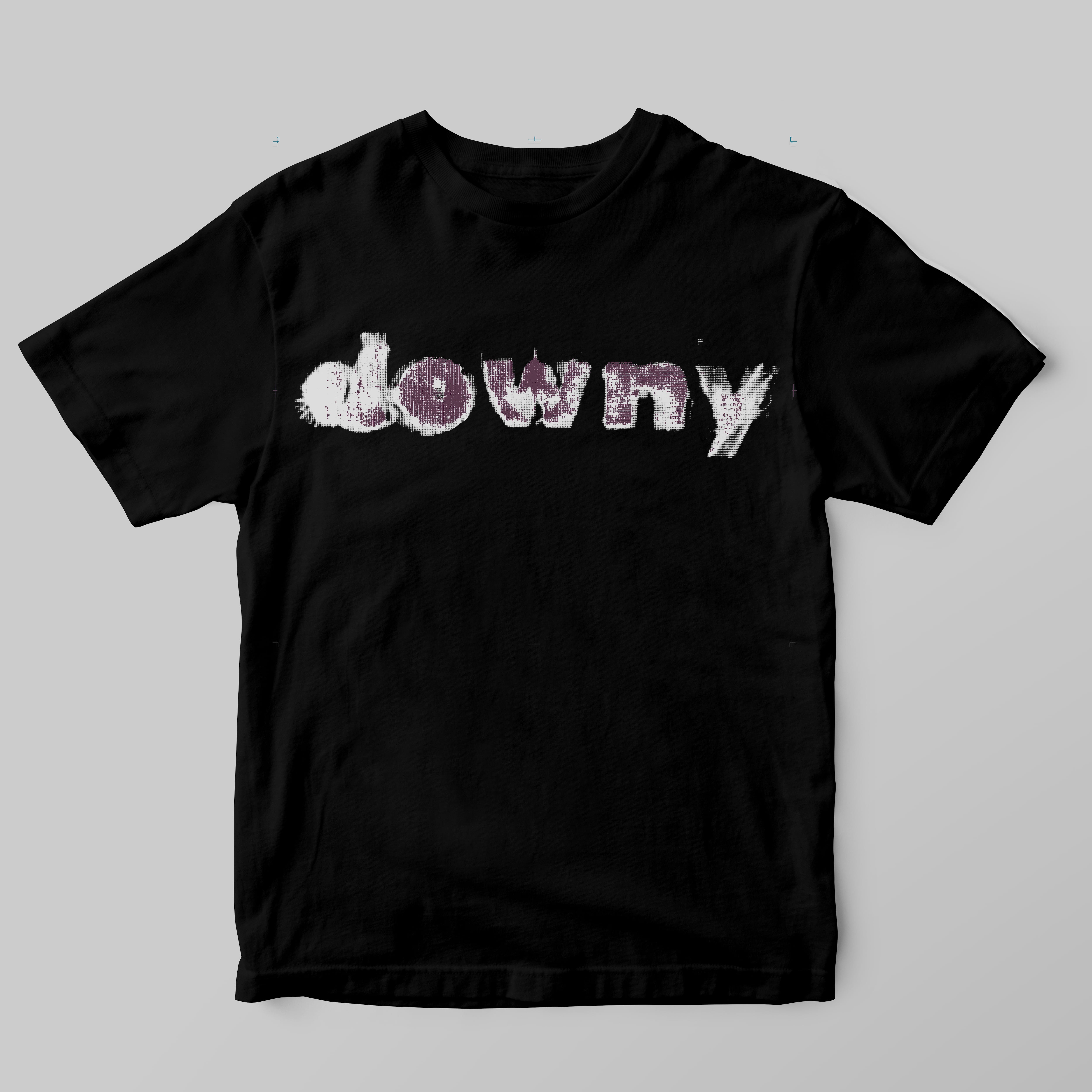 downy『8th monochrome』Tshirt Black | Rhenium Record web shop