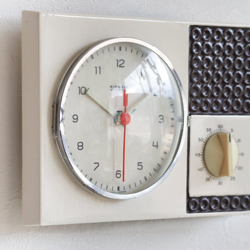 CERAMIC KITCKEN CLOCK & TIMER | KIENZLE | 1960-70s | Germany