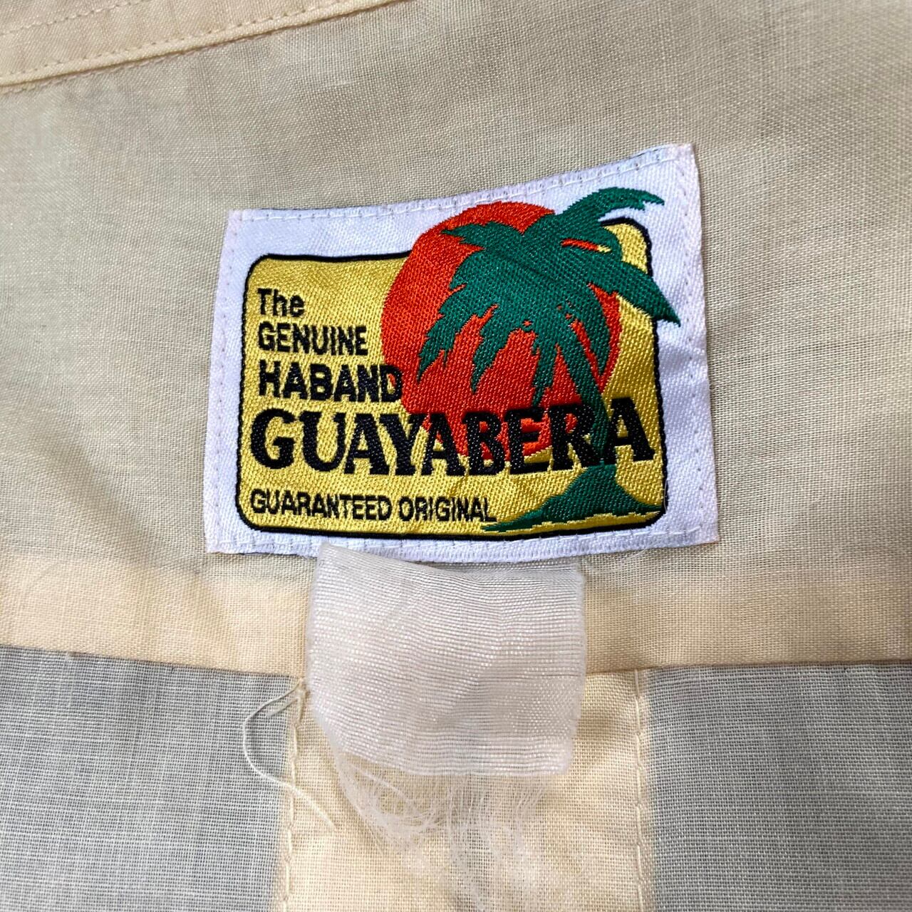 ビッグサイズ HABAND GUAYABERA フルジップ 半袖 キューバシャツ
