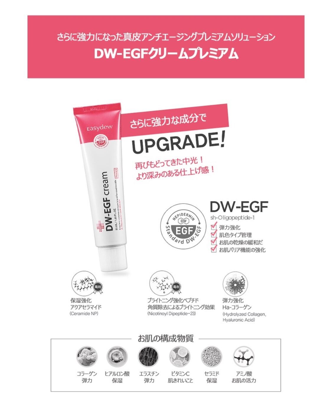 Easydew 再生保湿クリーム50mlCREAM PRESSOME | ALEE BY COSMETIC