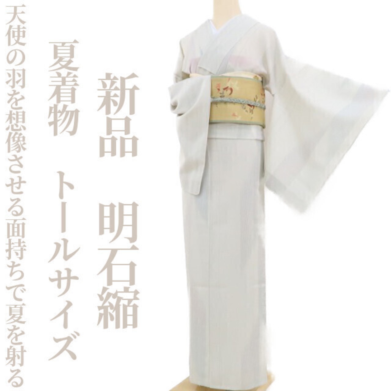 R2JLK めまぐるしく 粋な細見え トール寸 67裄たっぷり 正絹 縞小紋 夏OK