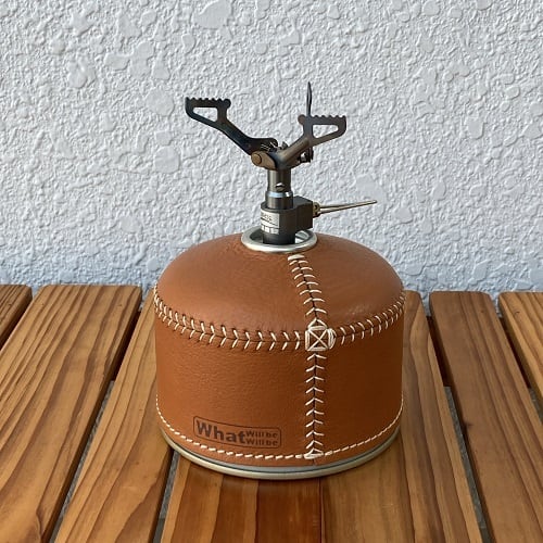 What Will be Will be レザー ODガス缶カバー（中） キャメル / ライト