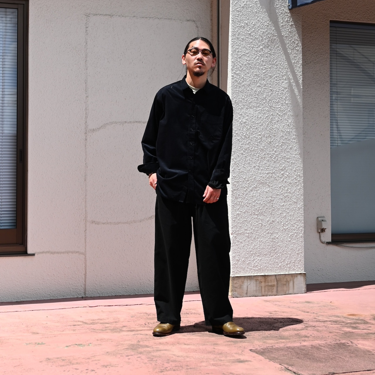 THE DAY(ザデイ)ORGANIC COTTON CORDUROY SHIRTコーディネート