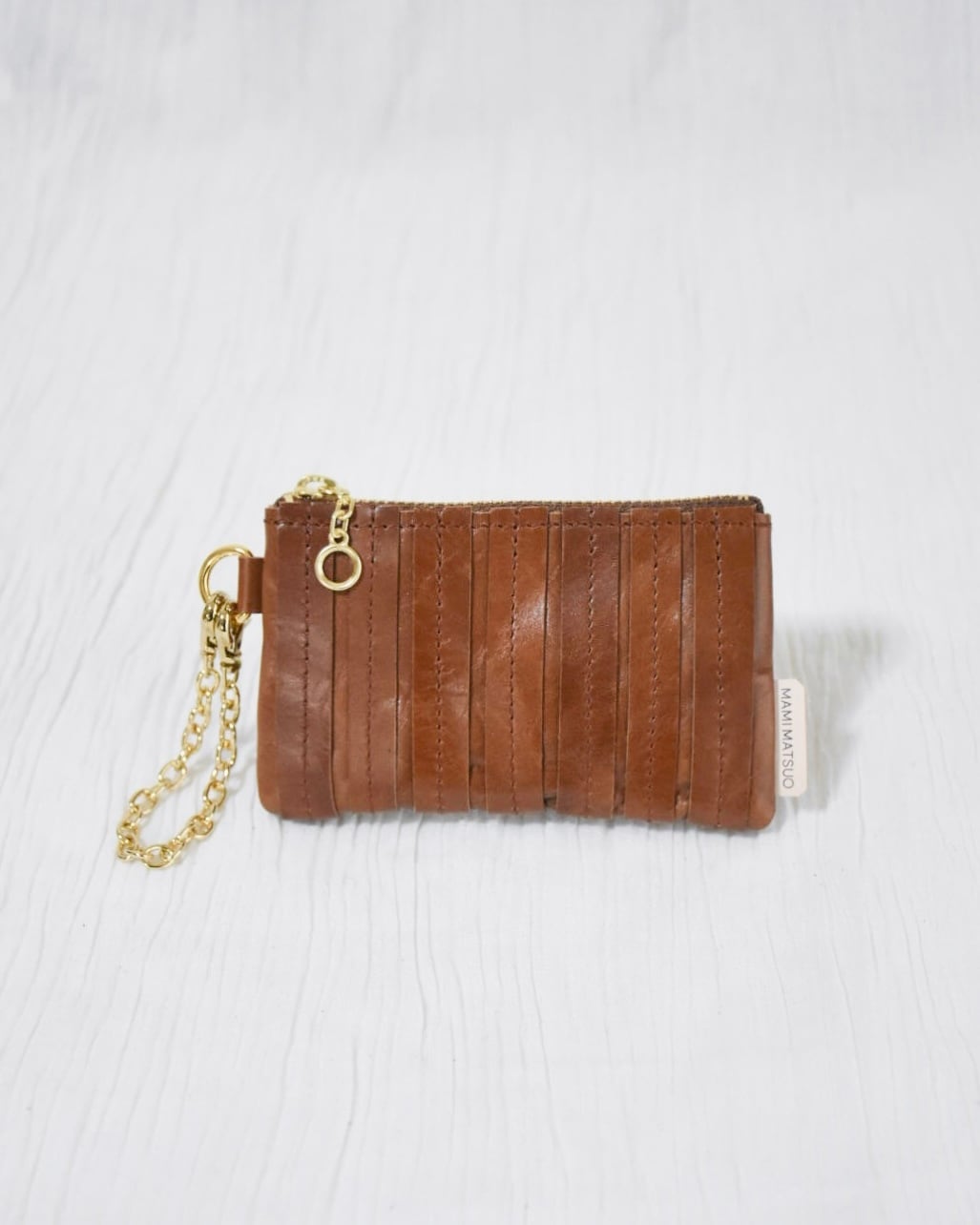 stripe mini case ( brown ) | mamimatsuo