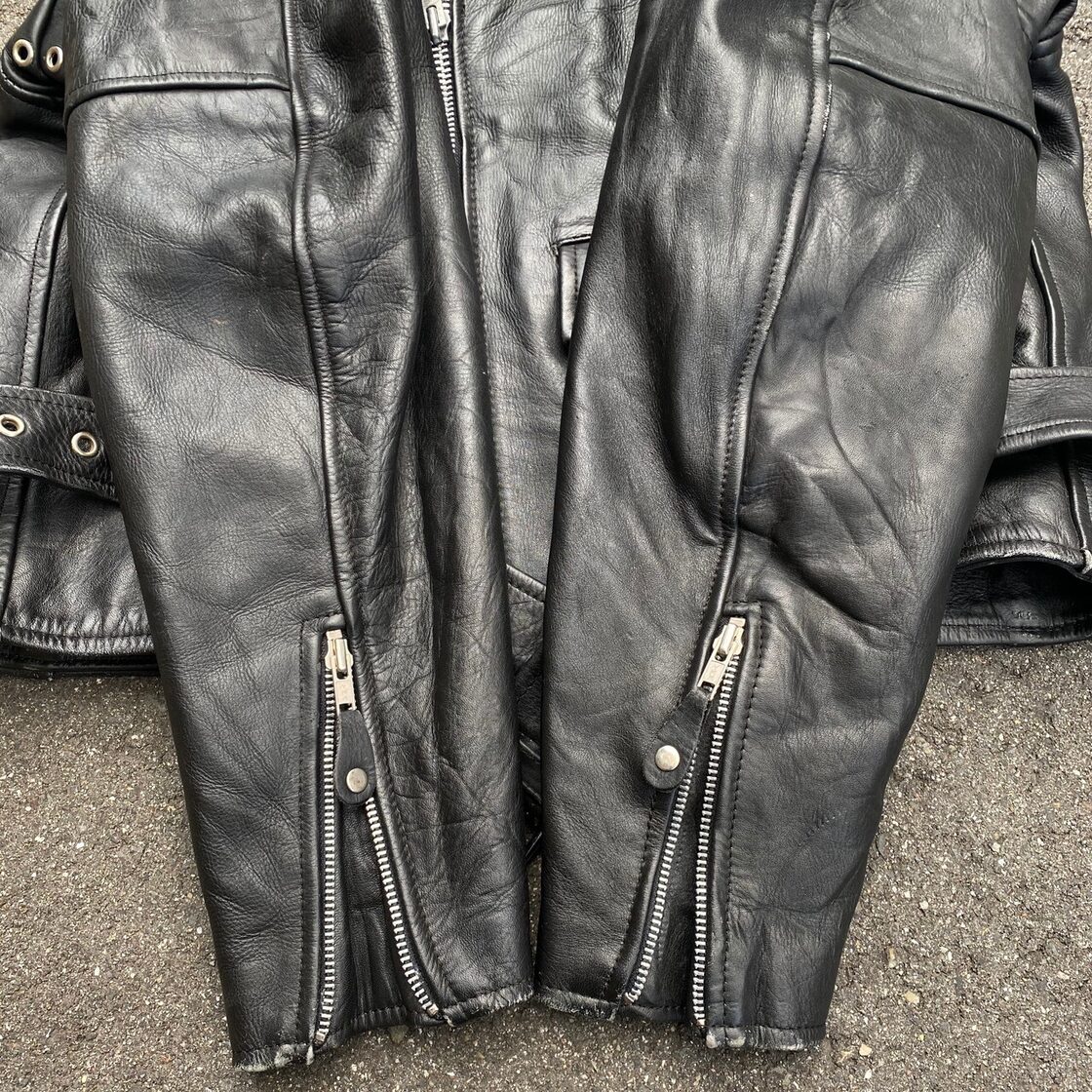 80〜90年代 FIRST アメリカン ダブルライダースジャケット レザー 