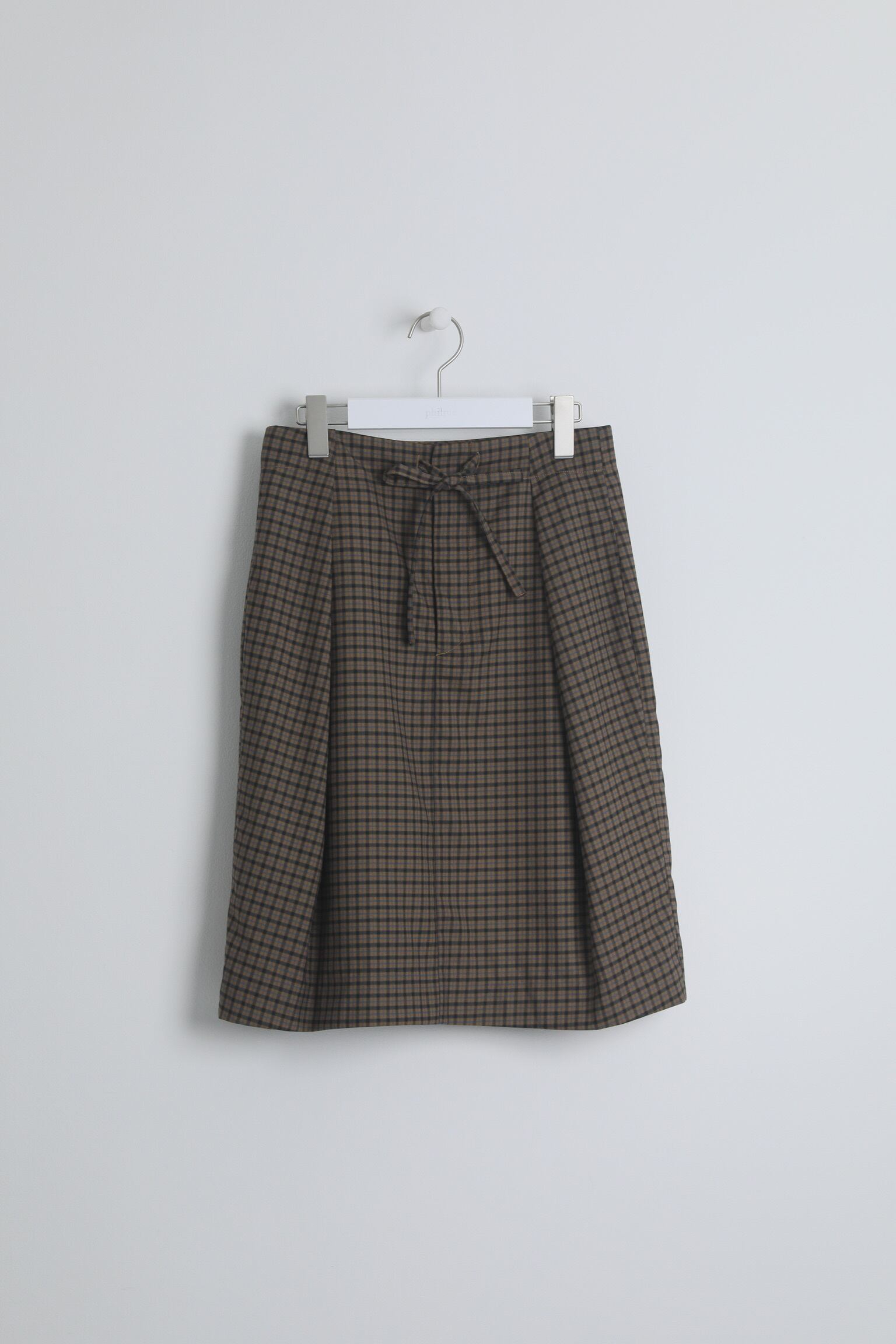 スカート philme pleats skirt gray Pleated Skirt with Elastic Waist [NJ184-34-8-GREY] - FlynnO