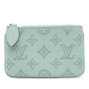ルイ ヴィトン マヒナ ポシェット クレ コインケース M80696 ヴェール ラグーン レザー レディース LOUIS VUITTON 【中古】