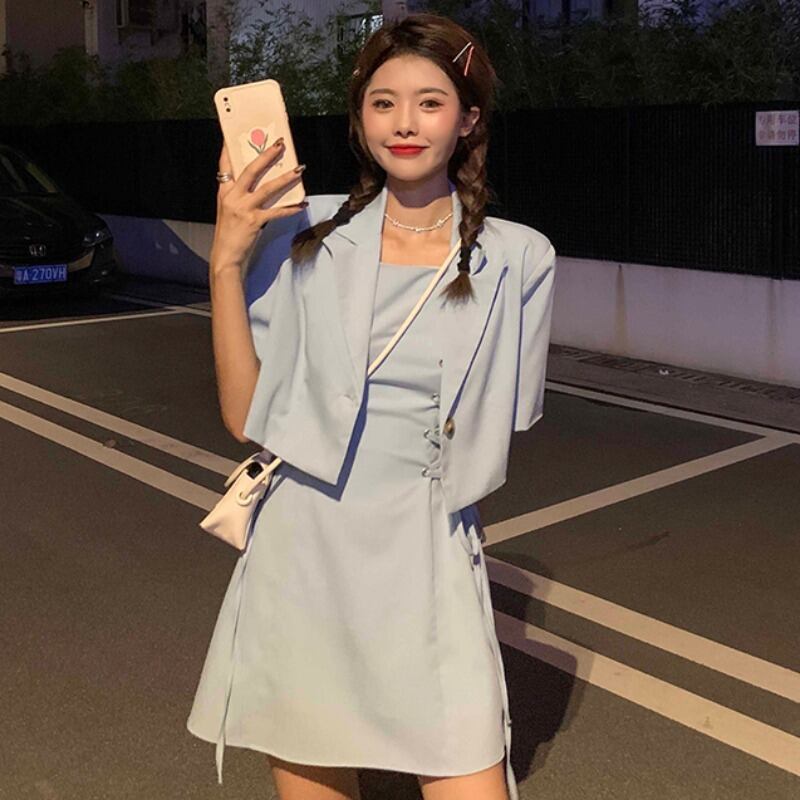 サマーショートスリムウェストドレス 夏物 YY-ファッション73004990367