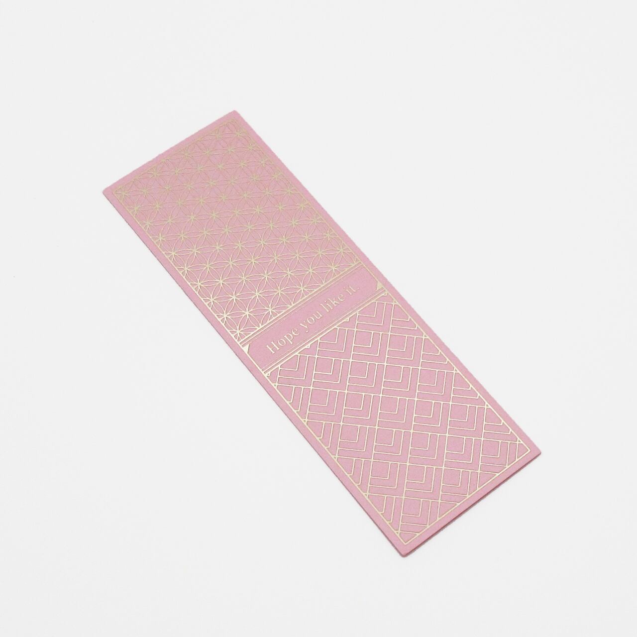 栞 箔押し ピンク(4枚)