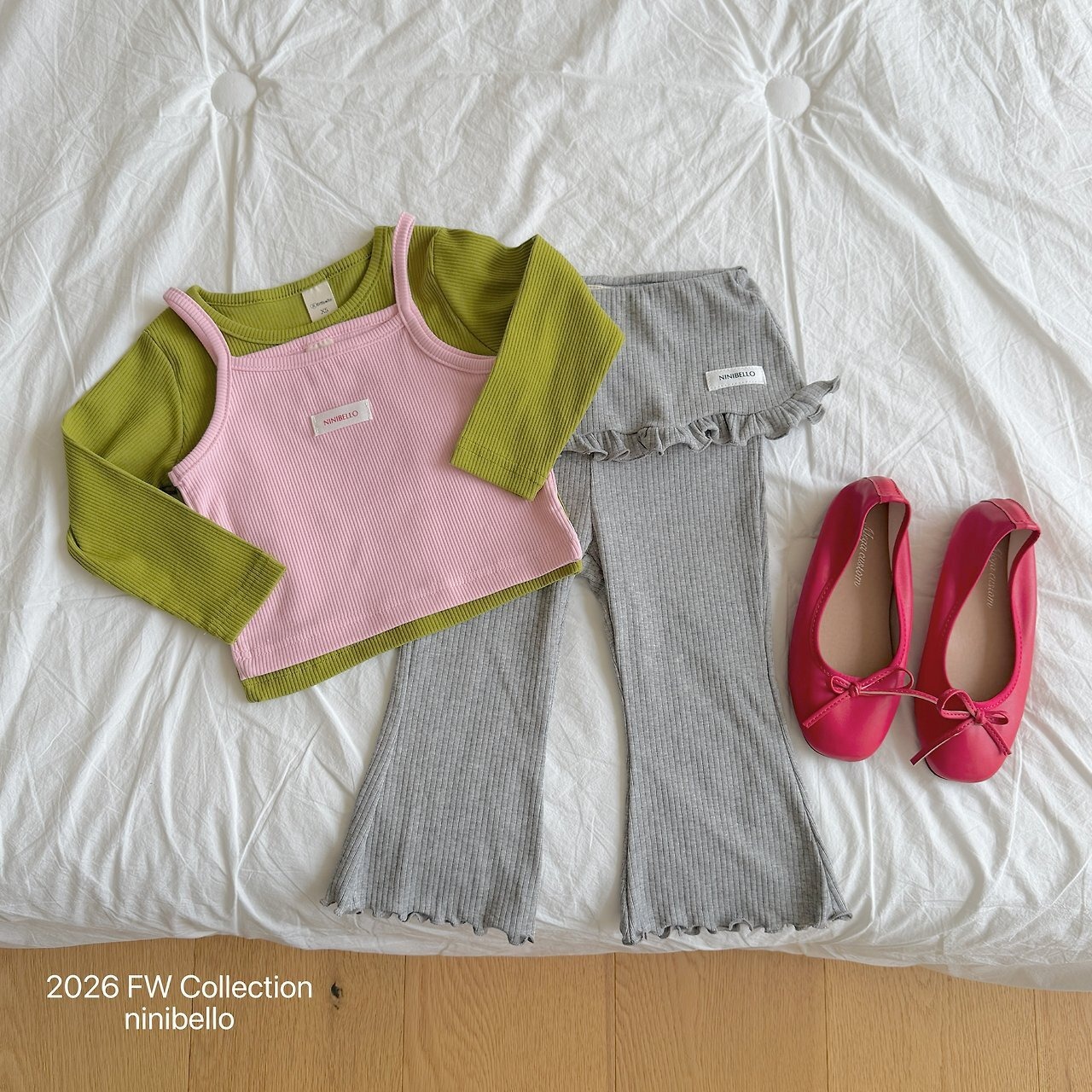 brown L［即納］vive rib tee 26autumn/ ninibello