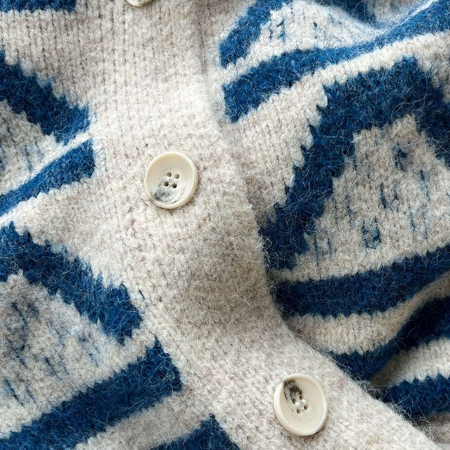 border hooded knit cardigan J00043