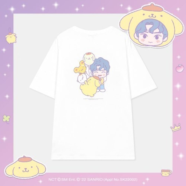 ★[SPAO][NCT x SANRIO] 재현 JAEHYUN T-SHIRT (OFF WHITE) 正規品 韓国ブランド 韓国通販 韓国代行 韓国ファッション Tシャツ