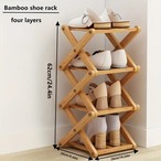 シューズラック 木製 ４段 靴棚 スリム シューズボックス 下駄箱 靴 収納 省スペース 玄関収納 北欧