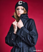 デコレートロゴニットビーニー (BLACK) CQ-47533