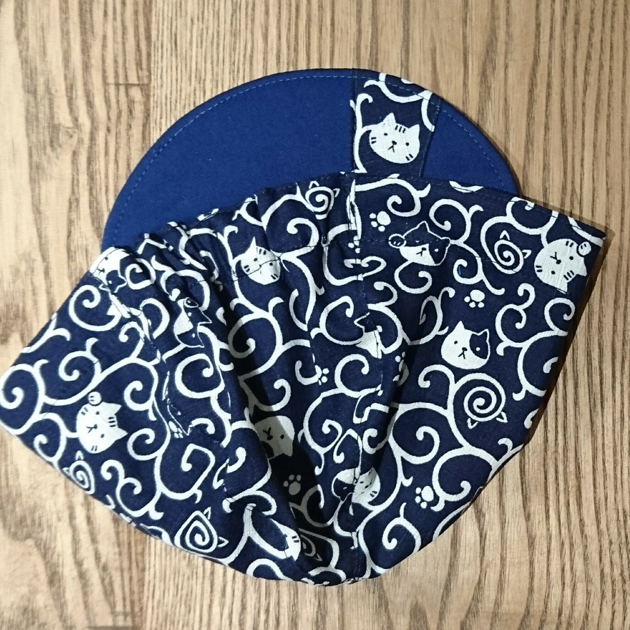 サイクルキャップ 唐草ネコ（3色） | Cyclone | ハンドメイドのゆる