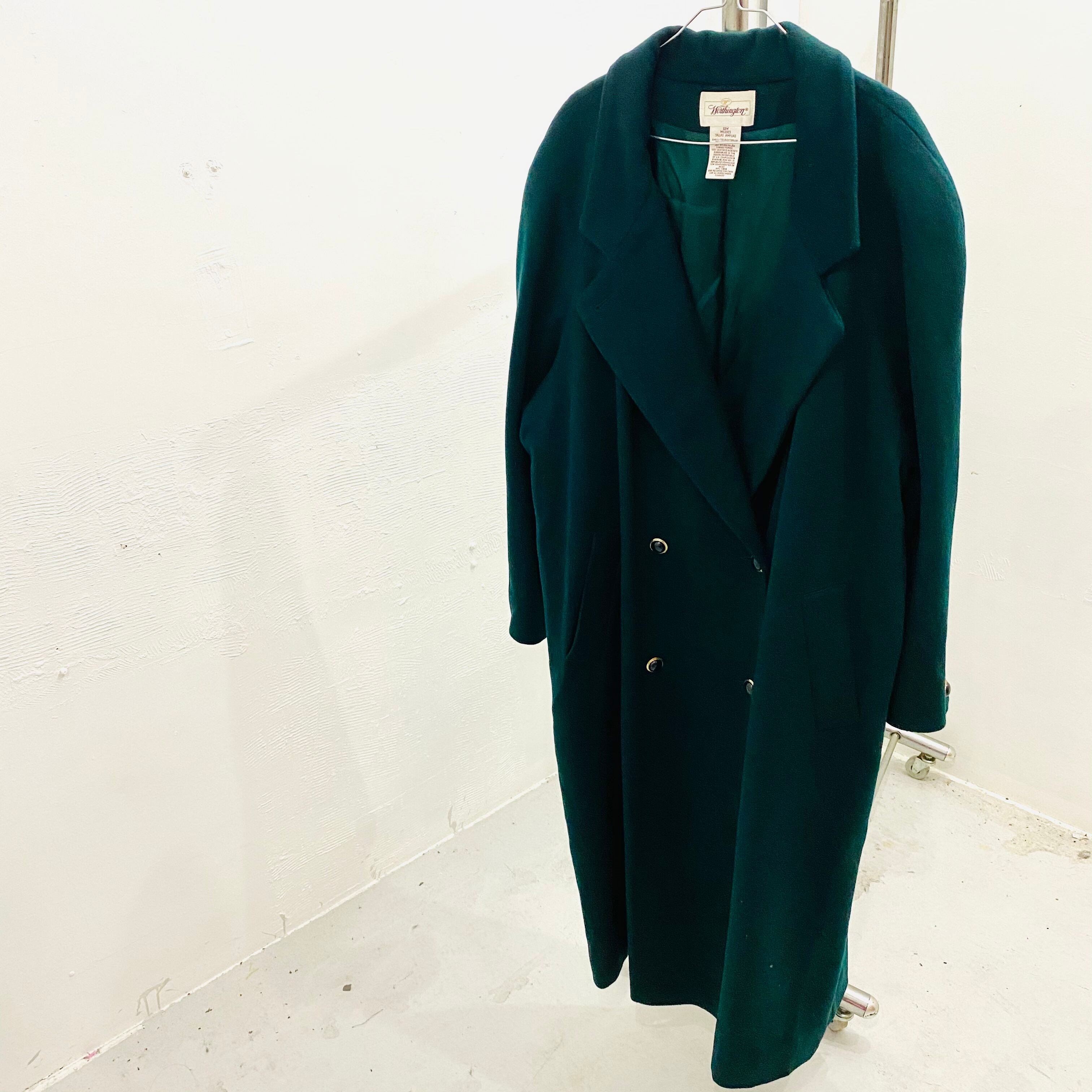 DOUBLE BREASTED WOOL OVER SIZE COAT