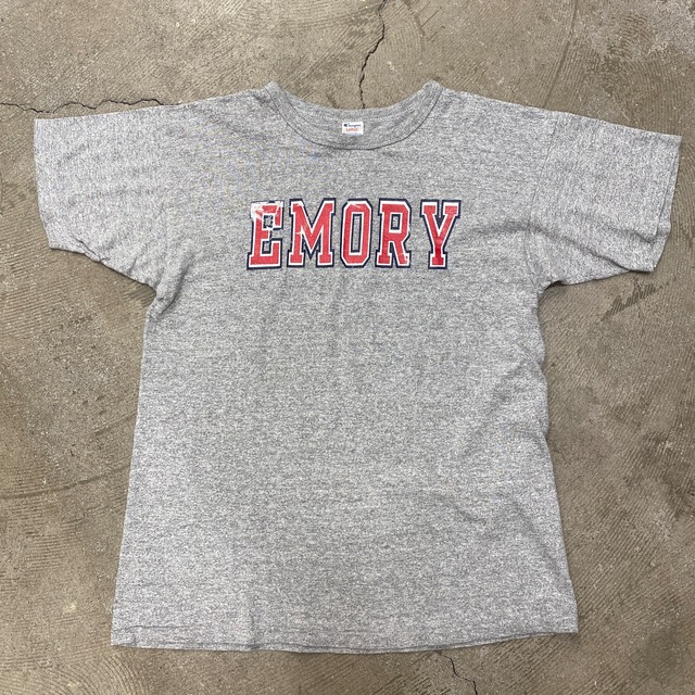 1980s CHAMPION PRINT T-SHIRT USA ”EMORY”