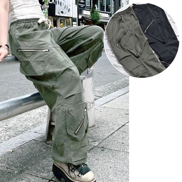 Oblique Pock ZIPパンツ