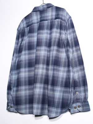 "Carhartt" over silhouette ombre check shirt