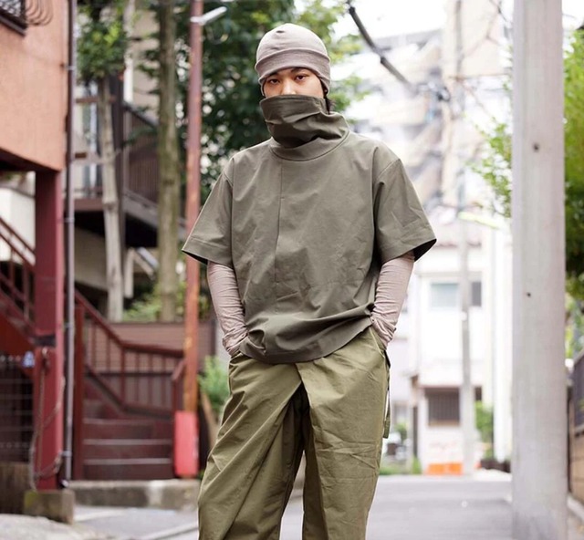 新古美品  CCP フィルタートップオーバーマスクシャツ  KHAKI  M    SS-VB01  定価 18700円
