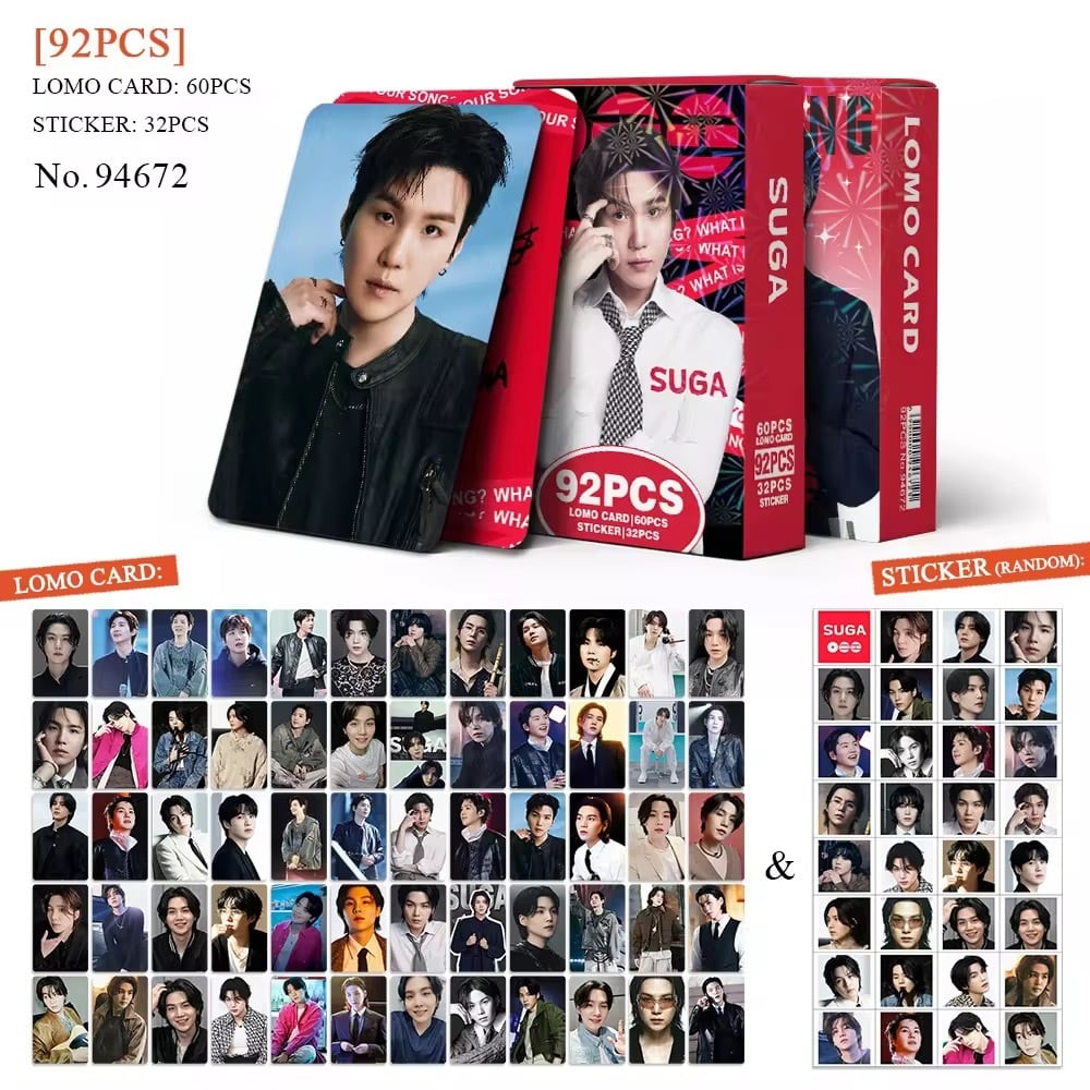BTS ARIRANG SUGA 60+32枚セット フォトカード | KPOWER