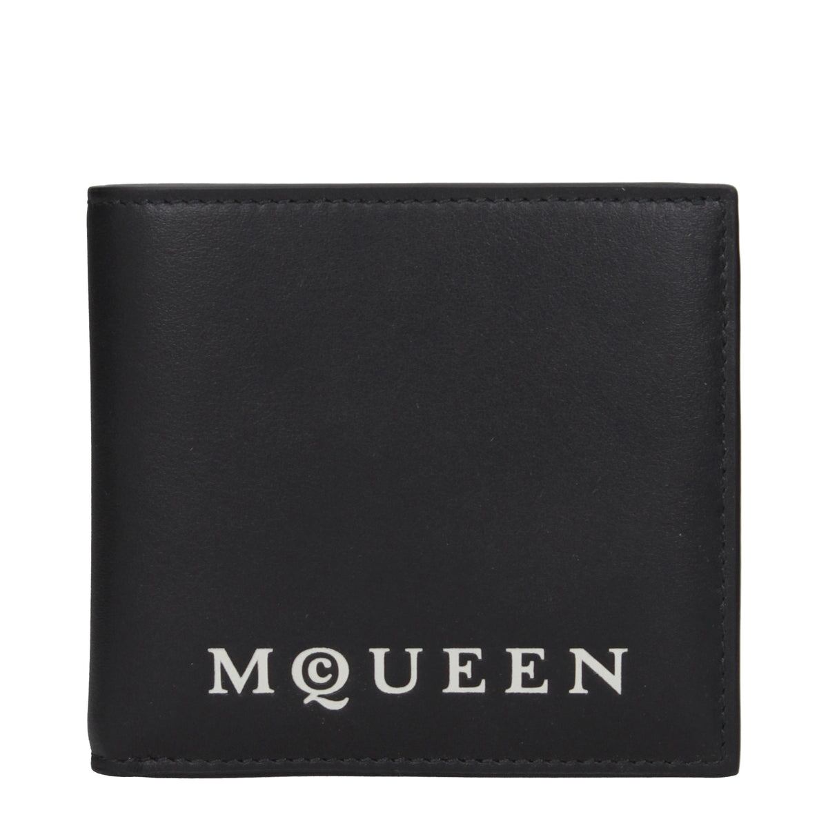 ALEXANDER MCQUEEN アレキサンダーマックイーン メンズ 財布 レザー ブラック