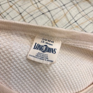 garment dye thermal (pink･front:3blue heart･cuffs:yellow heart)